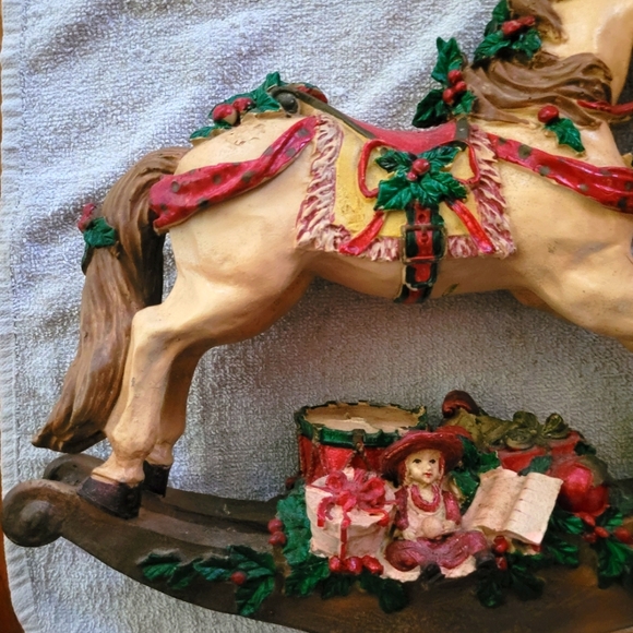 1991 GINY Vintage The Christmas Collection Musical Rocking Horse - Picture 7 of 10